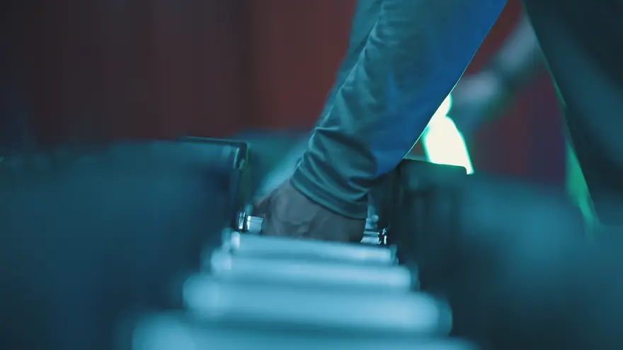 Trabajo de fuerza en el gimnasio
