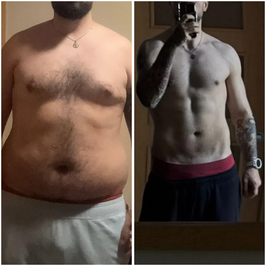 Antes y después de un cliente del programa