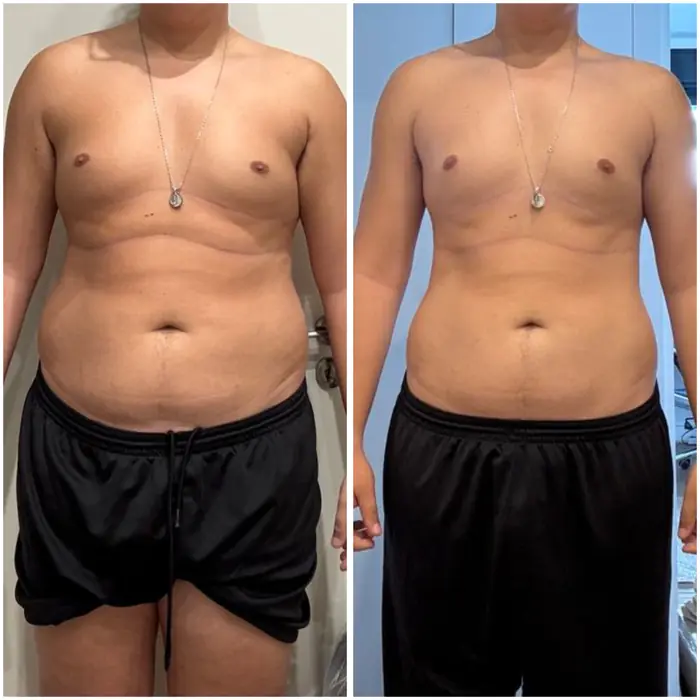 Antes y después de un cliente del programa