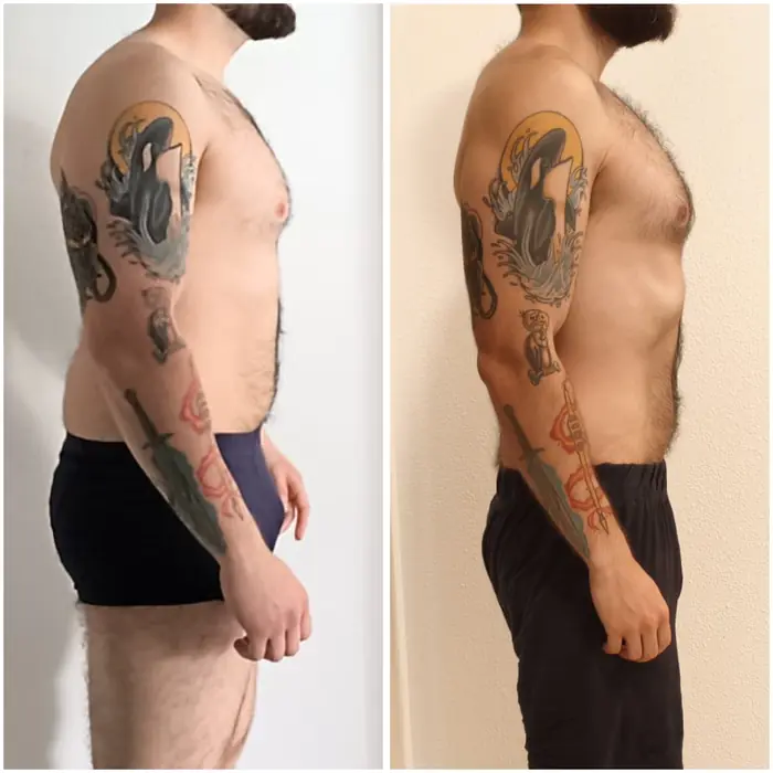 Antes y después de un cliente del programa
