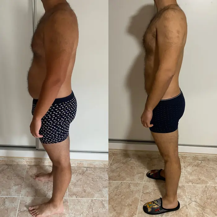 Antes y después de un cliente del programa