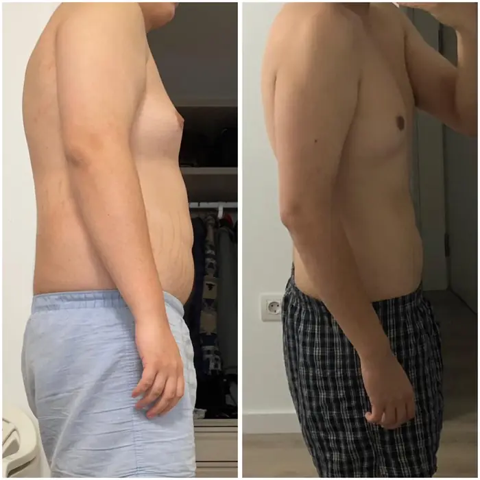 Antes y después de un cliente del programa