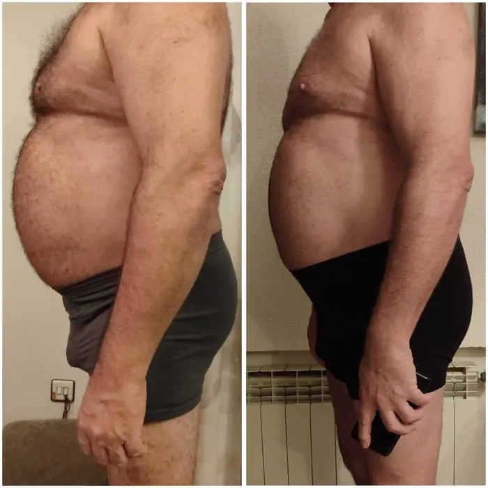 Antes y después de un cliente del programa