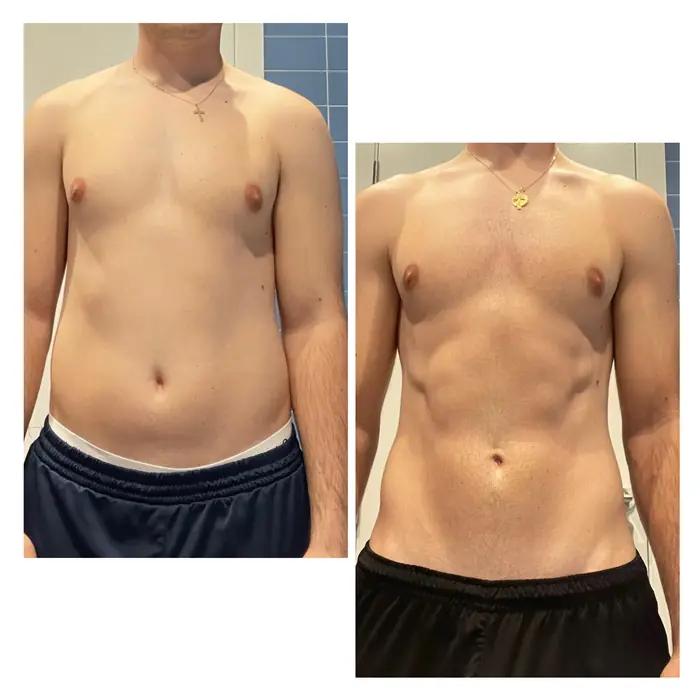 Antes y después de un cliente del programa