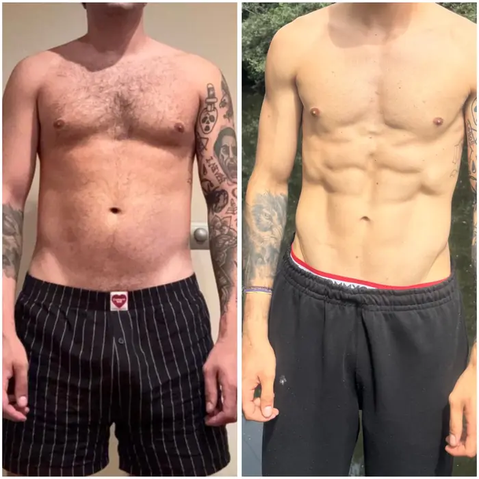 Antes y después de un cliente del programa