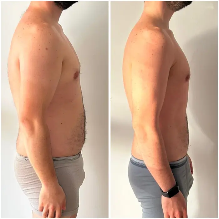 Antes y después de un cliente del programa