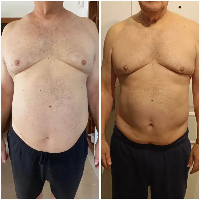 Antes y después de un cliente del programa