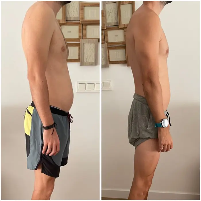 Antes y después de un cliente del programa
