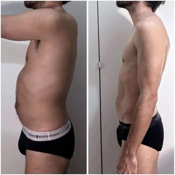 Antes y después de un cliente del programa