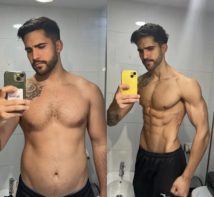 Antes y después de un cliente del programa